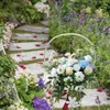 Panier de décoration de fête Fleur Fleulle Paniers de mariage tissé Hamper Hamper Rattan pour le décor de jardin vintage