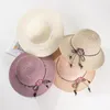 Chapeaux à bord large chapeau de paille d'été avec sac à main