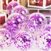 12 Zoll 15pcs Rose Gold Confetti Latexballons, Babyparty, Hochzeitsdekoration, Kindergeburtstag Barty