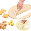 Silicone World Rolling Cutter Cutter Pasto Fette di rulli di taglieri rotondi/quadrati Biscuit Gingerbread Ginger Ginger Ginger Ginger Calco di pasticceria taglia