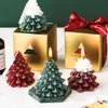 Kerstboomvorm Geurende aromatherapie kaars voor thuisfestival Party Slaapkamer Eettafel Kaarslicht Dinner Decor