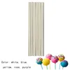 50pcs/bag 1bag colorful cake sticks lollipop paper sticks 10cm / 11.5cm / 15cm biscuit chocolate candy stick