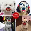 개 의류 3pcs 창조적 인 재미있는 애완 동물 젖꼭지 실리콘 실리콘 벅 테스 붉은 입술 고양이 젖꼭지 강아지 치과 건강 장난감