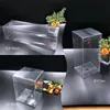 50st General Square Clear PVC Boxes Wedding Favor Gift Packaging Box Transparent Party Candy Chocolate Toys/Jewelry/Candy Boxes