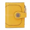 Sendefn Small Womens Wallet Luxury Leather Bifold Card Holder RFID Blockering av blixtlås Myntficka 16 kortplatser Kort stil 5215 C0XE#