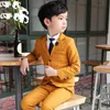 Abito da sposa per bambini blazer marchio +abbigliamento pantaloni set di fiori di fiore smoking formale tuta scolastica abbigliamento per la festa di compleanno per bambini