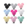 Atob 10pcs bébé sucette clip souris souris silicone mamelon sucette clips support bricolage bijoux infirmiers personnalisé cadeaux bébé