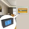 DC 6.5-100V LCD Ekran Dijital Voltmetre AMMERİ GÜÇ ENERJİ ENERJİ WATT MONİTER KAPILI MAVİ BAKILI