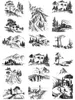 Mountain | Huis | Bomen | River landschap Clear Stamps voor DIY Scrapbooking Paper Card Making Album Fun Decoratief Silicone Seal Craft