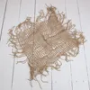 80X80CM Photo Shoot Newborn 100% Jute Backdrop Chunky Burlap Layer Net Hessian Natural Background Blanket Baby Photography Prop