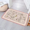Taglie persiana boho per cucina tappetino per porta d'ingresso del bagno flanella morbido tappetino da pavimento comfort tappetino da bagno arredamento per la casa antiscivolo