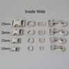 10 mm 15 mm 20 mm 25 mm Catabinador de metal Ring D Anillo sider