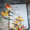 Sunmade Luxury Grand Bird Of Paradise Fleurs artificielles Décor de salon Decor Flower Arrangement DIY MARIAGE FORES DÉCOR