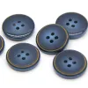 15 mm 20 mm Blue blanc Men Suit Boutons en résine pour vêtements à la main Blazer Veste en manteau décoratif accessoires de couture de bricolage en gros