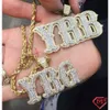 Mestre Rochas Hiphop Moissanite Pinging Iced Out 925 Silver Name Letter Personalize Moissanite Pingente