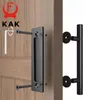 KAK 12 inches Sliding Barn Door Handle Pull Cabinet Flush Hardware Set Wood Door Handle Interior Door Furniture Handle Hardware