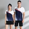 Futbol setleri/eşofmanlar yeni fabrika satan badminton takım elbise kısa kollu masa tenis eğitim sporu hızlı kurutma nefes alabilen erkek kadın gömlekleri