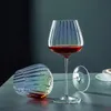 シャンパンのための色付きのブルゴーニュクリスタルワイングラスグラスグラスグラスハンドメイドホームライトラグジュアリーボルドゴブレットドリンクウェアウェディングギフト