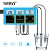 yieryi 4 en 1 pH en ligne Température de salinité Humidité de qualité de l'eau de qualité des aliments.