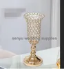 30days sent) Metal Gold/Silver Candle Holders With Crystals Stand Pillar Candlestick For Wedding Portavelas Candelabra senyu0106