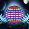 LED RAVE Toy Flying Ball Suspension Color LED Automatisk boomerang Ball Black Tech Magic Ball Flying Toy Gyroscopic Anti-Gravity for Children 240410