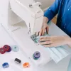 5/10 / 20pcs Machine à coudre multicolore Bobines bobines en plastique réutilisables avec fil pour la broderie accessoires de couture