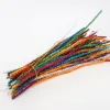 100st Colorful Chenille Stems Plush Stick Pipe Cleaners Diy Art Crafts Pompoms Children Toys Doll Kids Handicraft Party Supply