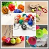 Borsa da tennis Penderant in plastica Mini Tennis Ball Chain Small Ornaments Ornaments Annuncio Fans Solvenir Key Ring