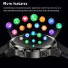 Horloges iwo Pro DM50 Smart Watch Sport IP68 Waterdichte AMOLED HD Volledig touchscreen Men Bluetooth Call 400MAH Batterij Smartwatch