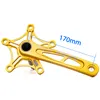 Bolany Crankset Folding Bicycle Crank 170mm 130BCD 5 Bolts Aluminiumlegering Bottenfästet Keramiskt lager CNC Anodiserade cykeldelar