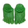 RAGAZZO COSPLAY Ghost Big Foots scarpa Halloween costume a piedi nudi piedi verdi con i calzini in maschera di calze in maschera