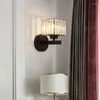 Lampa ścienna nowoczesne luksusowe sypialnia Kryształowy prosty i atmosferyczny salon minimalistyczne mistrzowskie oprawy oświetleniowe