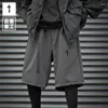 Men's Shorts 2024 Summer Hip Hop Punk With Webbing Belt Men Techwear Style Street Casual Knee Length Bermuda Masculina