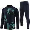 24 25 Camisetas de Soccer Jersey Training Anzug Ferran Pedri 23/24 Halbzips und Kinder -Set -Trailsuit -Outfit -Pullover Uniform