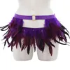 Signe Festival Feather Carnival Party Music Y2K Skirt Mini Sexy For Women Regolable Bandage Bikini Cover Up Ball Ball