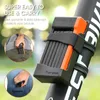 WEST BIKING Foldable Bicycle Lock MTB Road Security Anti-theft Cycling Lock Scooter Electric Bike Chain Lock Bicycle Accessories