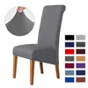 Hoher Rückenfarbstuhlabdeckung XL Größe hoher Elastizität glatte Stuhlstuhlabdeckungen für Esszimmer Küche Stretch Home Decor