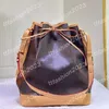 7A Designer -Tasche echter Leder -Eimer -Tasche Kordelzug Tasche für Frauen Geldbeutel Frauen Luxusumbetaschen Einkaufstaschen Croos Körper 42225 Neue Stilgröße S L.