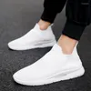 Scarpe casual sneaker labbra-on uomini leggeri correre a maglia a maglia da maglia da jogging sport maschio sportivo