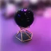Metal Ekran Kristal Cam Lens Top Küre Küresi Globe Tutucu Swirl Bacak Makyaj Organizatör Raf Ev Dekor