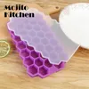 Siliconi di cubetti di ghiaccio silicone stampo a nido d'ape nel vassoio magnum silicone stampo forme di grado alimentare per il ghiacciolo da cocktail di whisky