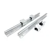 Guía SBR 2pcs Guía lineal Rail SBR12 / SBR16 / SBR20 1200 mm 1300 mm+ 4pcs SBR12 / 16/20UU bloques de rodamiento lineal para parte CNC