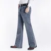 Męskie dżinsy męskie dżinsowe spodnie dżinsowe Wysokiej jakości buty odzieżowe Casual Business Flares Spodnie