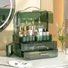 Boîtes de rangement Cosmetics Boîte de couvercle transparent grand maquillage des tiroirs d'organisateur