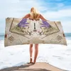 Envelope Mail Book Lavender Quick Dry Bath Towel Summer Swimming Beach Towel Microfiber Bath Towels for Adults