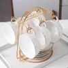 Ganci tazze da tè per il display supporto per asciugatura in acciaio inossidabile per piatti1