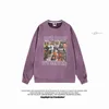 Men's Hoodies Straight Long Sleeve Sweatshirts Street Punk 90S Graphic Tops Male Hip Hop Spring Suede Pullovers