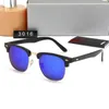 2024 Men Klassische Marke Retro Ray Sonnenbrille für Frauen Designer Eyewear Bands Metal -Rahmen -Designer Sonnenbrillen Frau Mazz