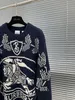 Luksusowe odzież męskie i damskie sweter dla designerskiego swetra swobodne dzianiny kontrastowe kolory długie rękawy Fash