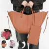 Mesdames Sac sous arme de grande capacité Solide épicerie décontractée Femmes Pu Leather Chic épaule avec sac à main sac à main